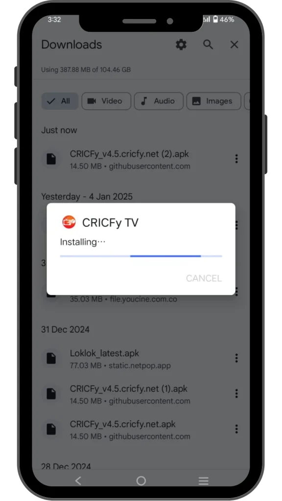 CRICFY INSTALL